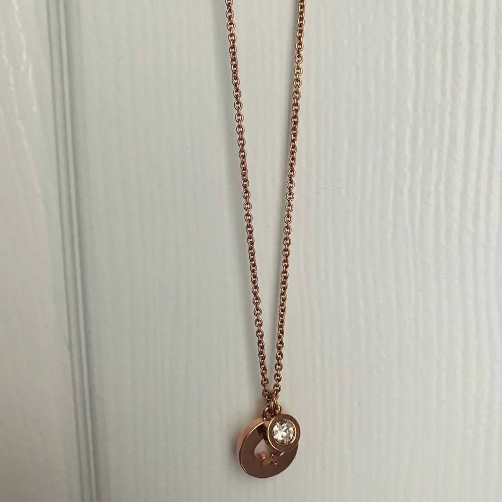 Rose Gold Kate Spade Necklace